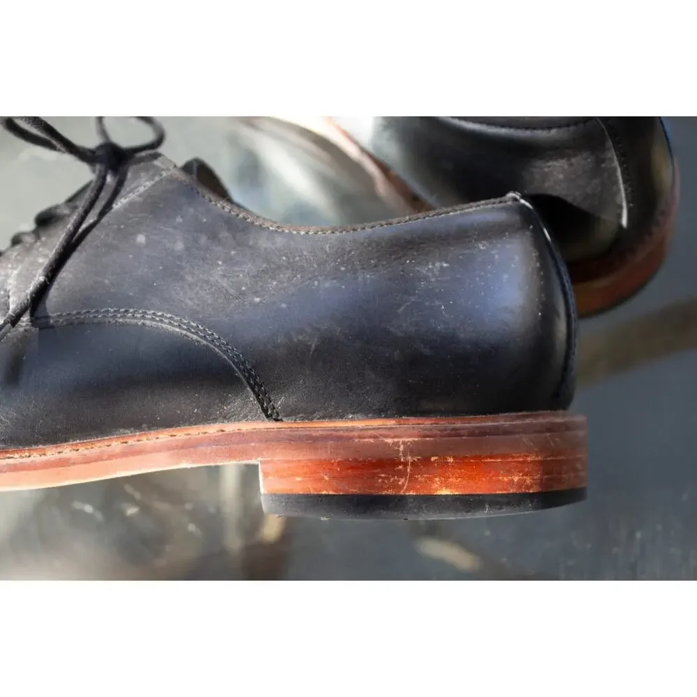 BANANA REPUBLIC‎ Ortholite Italian Leather Black Dress Oxfords Shoes Mens Sz 10